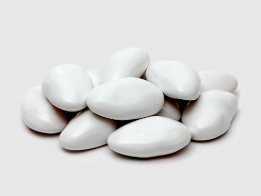 Декоративные керамические камни белые 14 шт (SappFire)