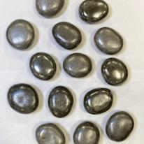 декоративные керамические камни серебряные