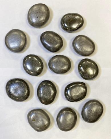 декоративные керамические камни серебряные