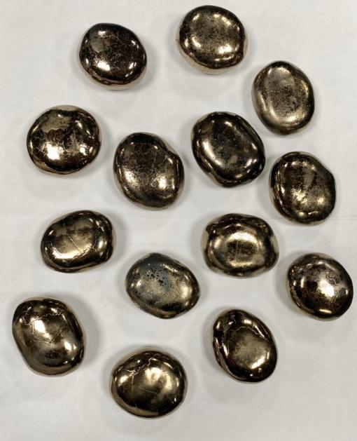 Керамические камни золотые с декоративным эффектом 14 шт (SappFire)