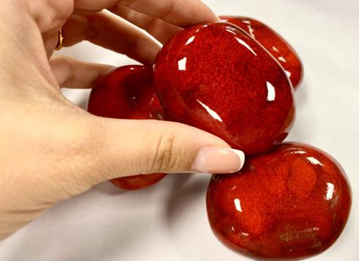 Керамические камни красные с декоративным эффектом 14шт (SappFire)