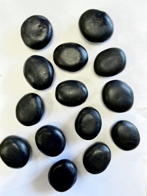 Керамические камни черные с декоративным эффектом вулкан 14шт (SappFire)